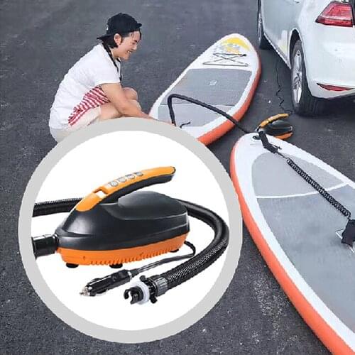 Max 20PSI Inflatable Boat Electric Air Pump High Speed Dual Stage Paddle Board Airbed SUP Paddleboard Kayak Accessories