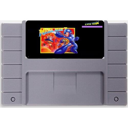 Megaman 7 USA Version 16 bit Big 46 pins Gray Game Card For NTSC Game Player