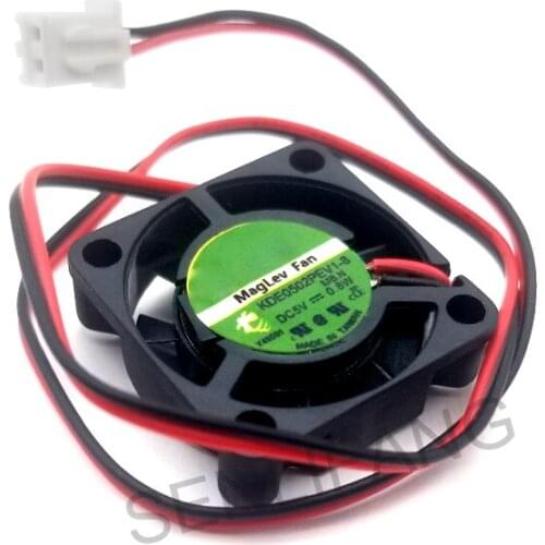 Brand new for SUNON KDE0502PEV1-8 2.5CM 5V 0.8W 2 Lines Mini cooling fan 25*25*07MM