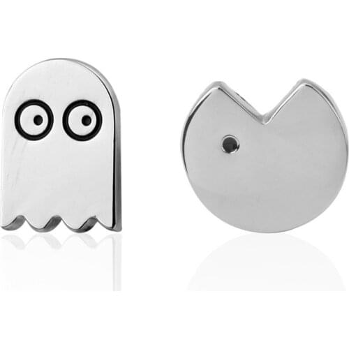 Mens shirts Cufflinks high-quality copper material Silvery Fun to eat beans Cufflinks 5 pairs of packaging for sale