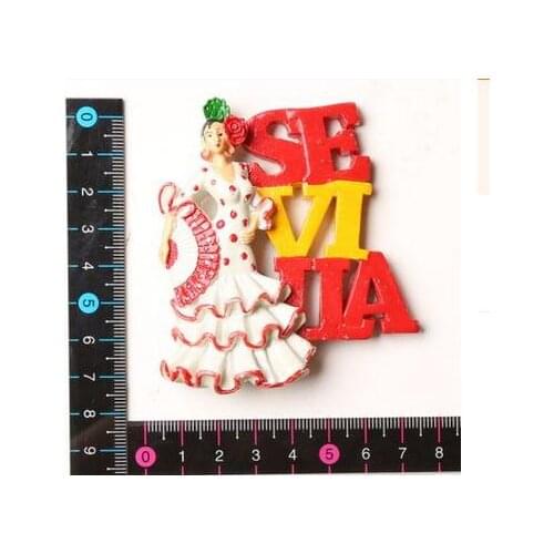 Sylvia dancing girl Features travel fridge stickers
