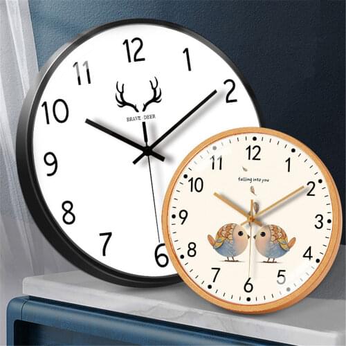 10 Inch Quartz Wall Horloges Low Noise Hanging Digital Clock Bedroom 25CM Creative Thick Border Watch For Living Room Decor