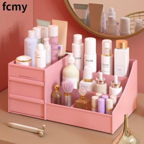 Makeup Organizer for Cosmetic Large Capacity Cosmetic Storage Box Organizer Desktop Jewelry Nail Polish Makeup Drawer Container