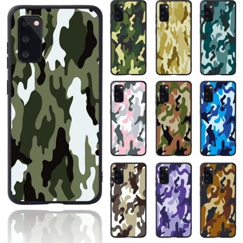 Shockproof Phone Case for Samsung Galaxy S8 /S9 /S10 /S20 /S10 /S10 Plus /S20 /S20 Plus Camouflage Pattern Anti-fall Shell Case