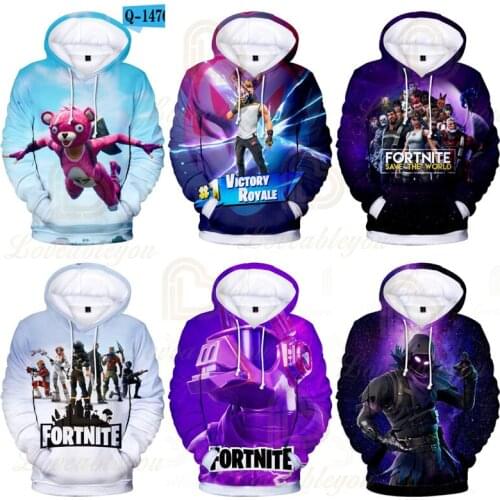 Fortnite Children Pullover Hoodies Gaming Cosplay Clothes Long Sleeve Sweatshirts Royale Battle Boy Streetwear Hoody Coat
