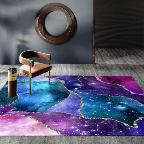 Luxury Colorful Galaxy 3D Printed Carpet Romatic Star Sky Space Rug Bedroom Decoration Entracnce Carpet Floor Mat Children Room