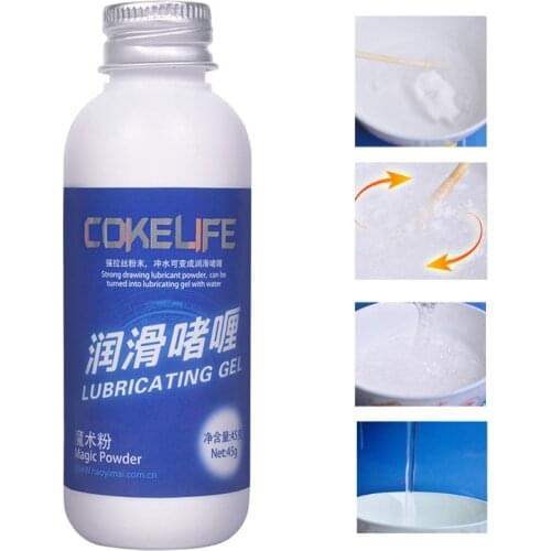 COKELIFE Magic Powder Lubricant Mix With Water 1 bottle Create 450ml Water Based Lubricants Vaginal Lube Oil Anal Sex Grease