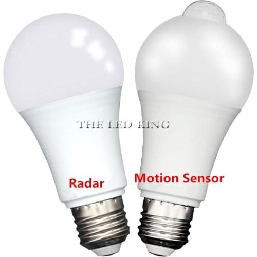 LED PIR Motion Sensor Lamp 5w 220v Led Bulb 7w 9w 12w Auto Smart Led PIR Infrared Body Sound + Light E27 Motion Sensor Light