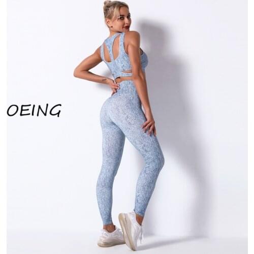 Plus Size Leggings Lounge Wear Set Yoga Print Leggings Women Gym Set Women