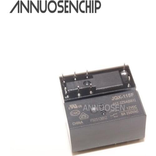 5pcs Relay JQX-115F-005-2ZS4 JQX-115F-012-2ZS4 JQX-115F-024-2ZS4 JQX-115F-048-2ZS4 250V 8A relay 8 pin 5V/12V/24V/48VDC relay