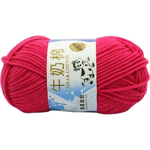 50g / Ball 95m Crochet Yarn Milk Cotton Wool Yarn For Knitting Knit Knitting Yarn Blanket to Toy Threads Wool Hand S8E7