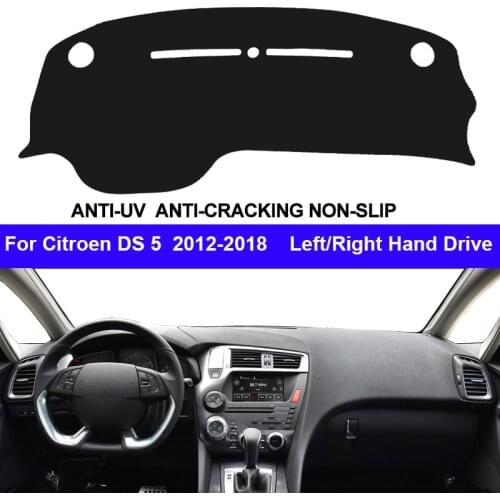Car Auto Inner Dashboard Cover For Citroen DS 5 DS5 2012 - 2018 Center Console Protector Carpet Dashmat Reduce Sun 2017 2016