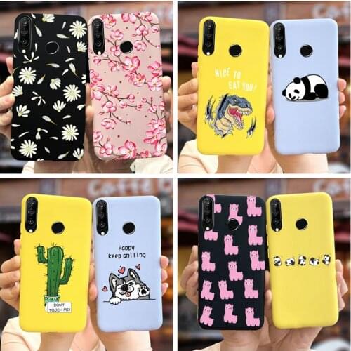 For Huawei P30 Lite Case Cute Cartoon Cover Soft Silicone Back Cover For Huawei P30 Lite P 30 Lite Phone Cases Full Bumper Funda
