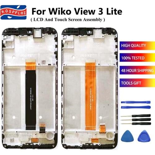 6.09" For WIKO VIEW 3 LITE VIEW3 Lite Display LCD and Touch Screen Assembly + Original Frame Replacement + Tools & Adhesive Tape