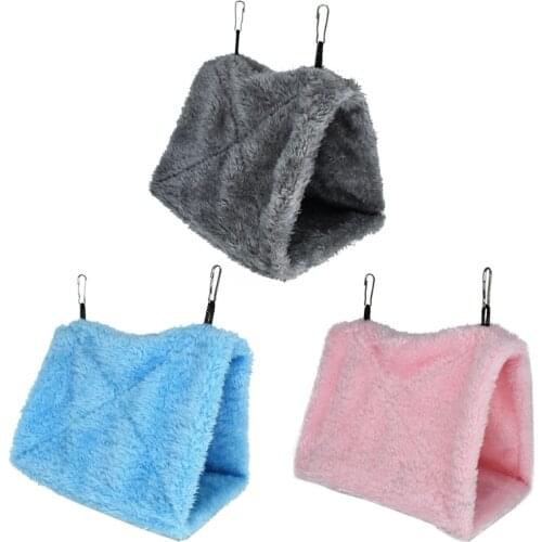 Pet Hamster Cage House Hanging Nest Parrot Parakeet Cockatiel Warm Bed Hammock