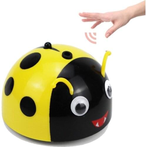 Infrared Sensor Electric Smart Escape Toy Simulation Ladybug Baby Kids Toys Intelligent Escaping Dog Cat Funny Toy Y4UD