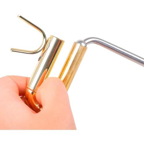 Trumpet Repair Tool Comfort Handle Polished Music Instrument Maintenance with 2 Metal Balls Accessories Parts