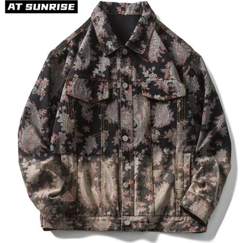 Hip Hop Streetwear Denim Jacket Vintage Retro Denim Jacket Coat 2021 Men Autumn Jacket Outwear Harajuku Cotton Casual fashion