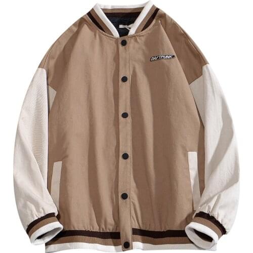 Mens Baseball Clothing Jacket Embroidery Craft Coat Ins Style Fashion Trend New Fall Loose Coat -40