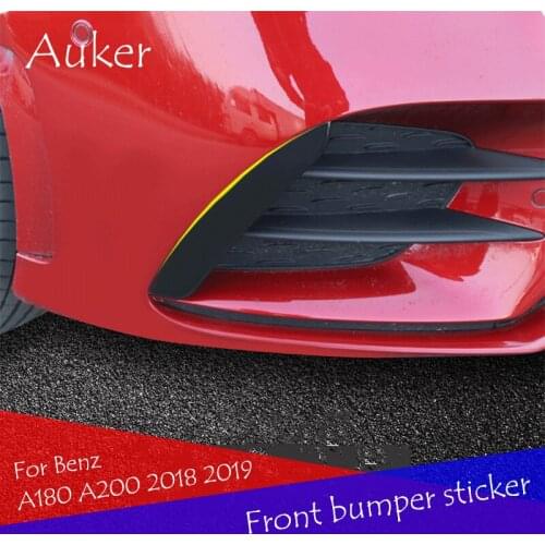 For Mercedes Benz A Class W177 V177 A180 A200 A250 2018 2019 Front Bumper Stickers Trim Cover Fender Accessories Car Styling