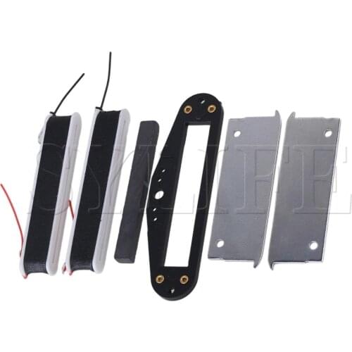 Double Coil Electric Guitar Pickups Baseplate with Bar Magnet Iron Sheet