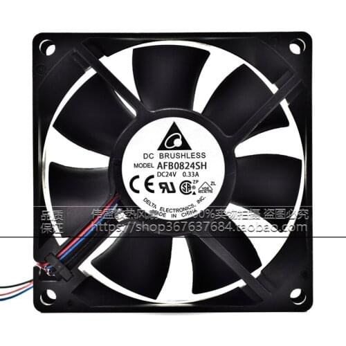 Original new AFB0824SH 8025 8cm 24V 0.33A double ball frequency converter fan