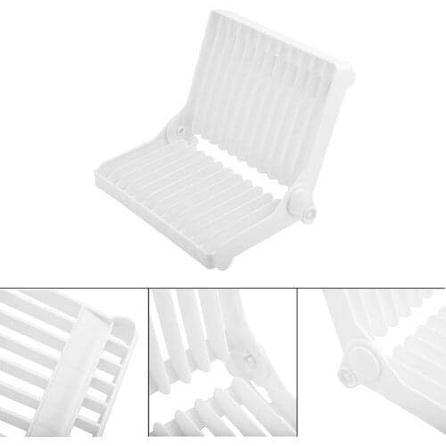 Dish Rack Stand Holders Plate Tray Drainer Shelf Foldable Organizer Household