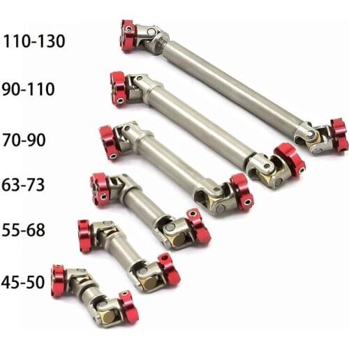 RC Model Metal Flange Head Transmission Shaft CVD For 1/14 Tamiya RC Truck ACTROS MAN Hino Scania 1/10 TRX4 D90 SCX10