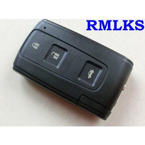 RMLKS Replacement Shell Smart Remote Key Case For Toyota AVENIS CROWN PRIUS Fob With Uncut Blade