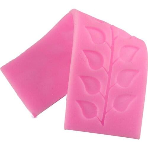 DIY Leaf Shaped Lace Fondant Silicone Mould Cake Decorating Tools Sugar Chocolate Cake Decoration Baking Mold SMJ15