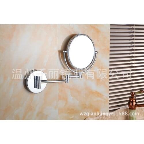 Folding factory direct supply wholesale wall mirror copper makeup mirror beauty mirror makeup