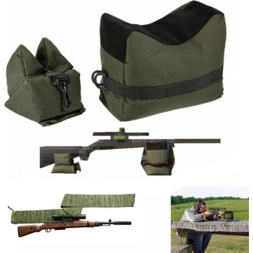 Rifle Sandbag Rest Sniper Hunting Stand Shooting Bag Pouch Hunting Accessories Tactical Front / Rear Bag Support Bag