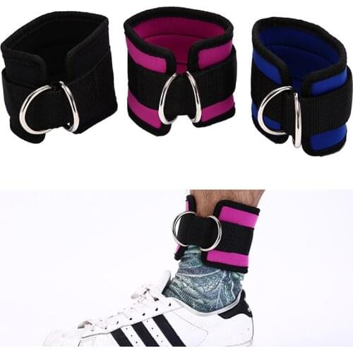 Sports Ankle Protector D-ring Belt Multi Gym Leg Pulley Strap Fitness Exercise Equipment Ankle Strap