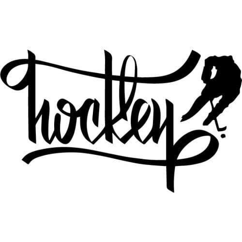 18.3CM*10.7CM Ice Hockey Sport Athlete Hockey Player Arts Sport Car Sticker Decoration Vinyl Decal