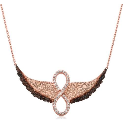 Tevuli 925 Sterling Silver Wing Infinity Ladies Necklace