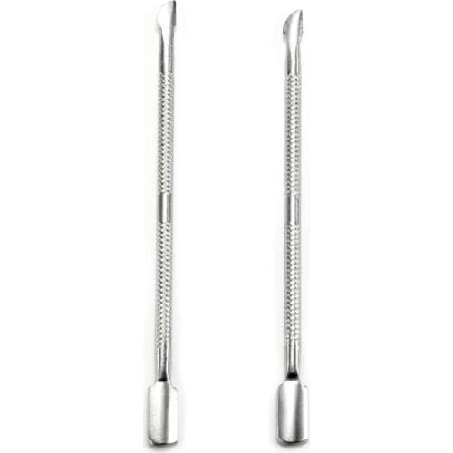 Double Head Nail Pusher Stainless Steel Cuticle Nail Care Pushers Manicure Tool Dead Skin Push for Women Men Nail Art Tools