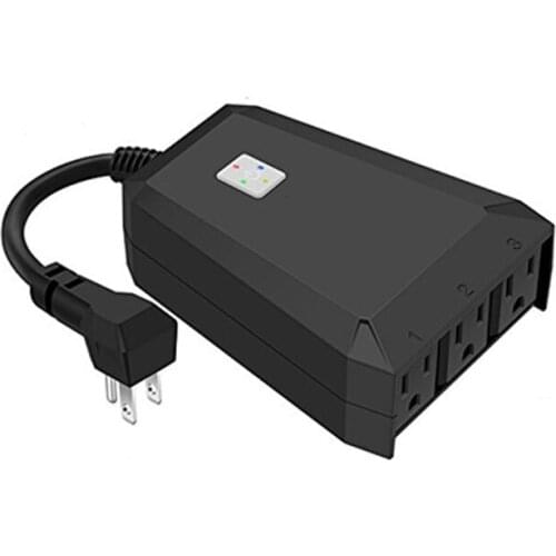 Waterproof Automation Plug Adaptor IP44 Waterproof WIFI Smart Socket Switch 1 In 3 Out APP Remote Control Alexa/Google