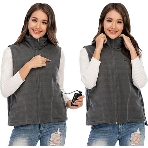 Winter Smart Heated Vest Electric Heating vest 3 Temp Levels Heating Vest 5 major heating areas for Cycling Camping Fishing