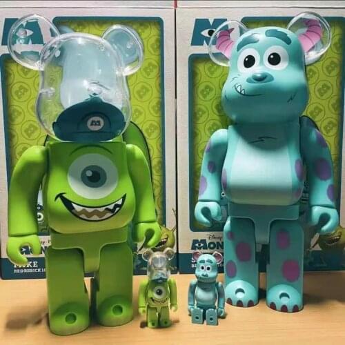 30Style Bearbrick 400% 28cm Hot Popular Room Decoration Bear Brick Model Collection Monsters Van Gogh Anime Action Figures Gifts