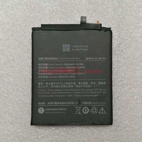 3600mAh/13.86Wh DC103 Battery For Smartisan R1 DE106 OE106 Revolution One smartphone Li-ion bateria Li-Polymer Batterie