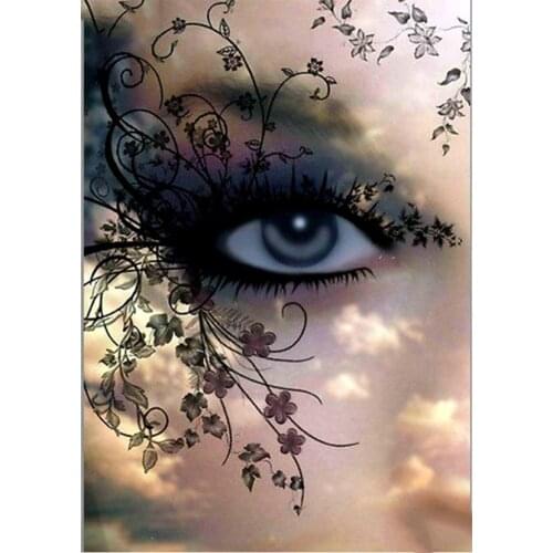 DIY Diamond Painting Full Square/Round Drill "Character eyes" Diamond Embroidery Cross Stitch 3D Decor