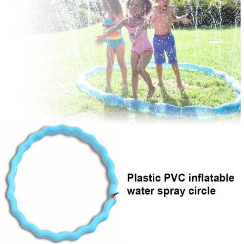 Children Kids Summer Beach Lawn Water Spray Ring Inflatable Circle Playing Toy Inflatable and foldable easy to store and carry
