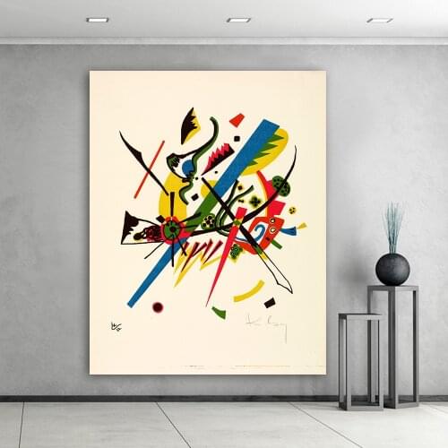 Handmade Wassily Kandinsky Geometric Abstract Painting Design For Painting Oil Painting Art Paintings For Living Room Home Dec