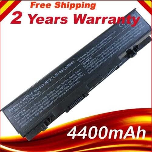 HSW NEW 6 CELLS Laptop battery For Dell Studio 1535 SERIES WU946 WU960 WU965 MT276 MT264 KM905 PW773 KM904 FREE SHIPPING