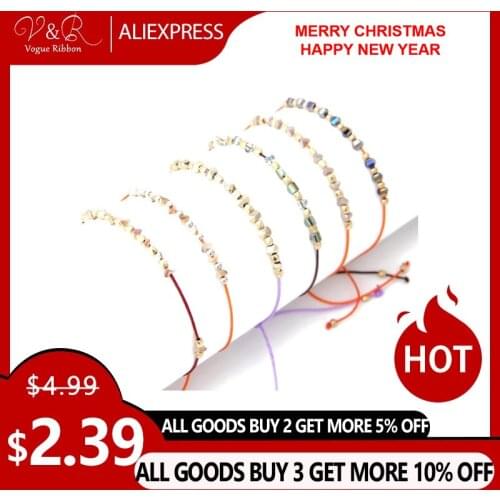 Vogue Ribbon Newest Diy Handmade Jewelry Making Beaded Cord Bracelet Set Components Decoration Fashion Jewelry Accessories Gifts