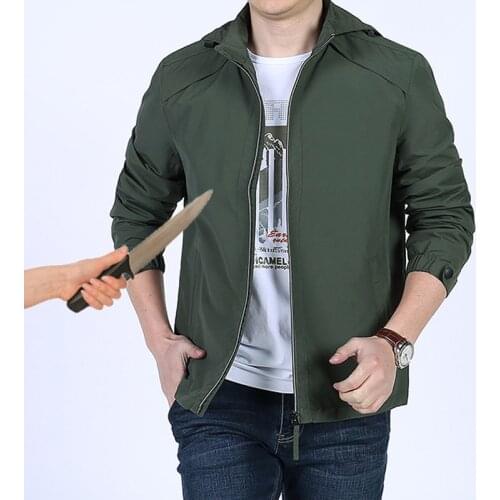 Self Defense Security Anti-cut Anti-Stab Men hooded Jacket Civil Casual Stealth Defense blouse Police Personal Tactics Clothes