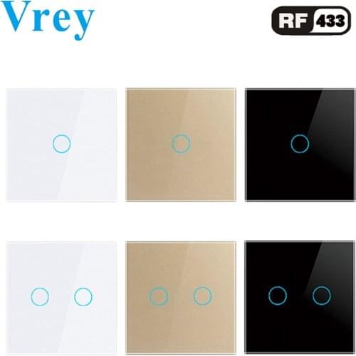 Vrey Touch Switch Remote Control Switch Touch wall Switch EU Standard Remote Control Switch