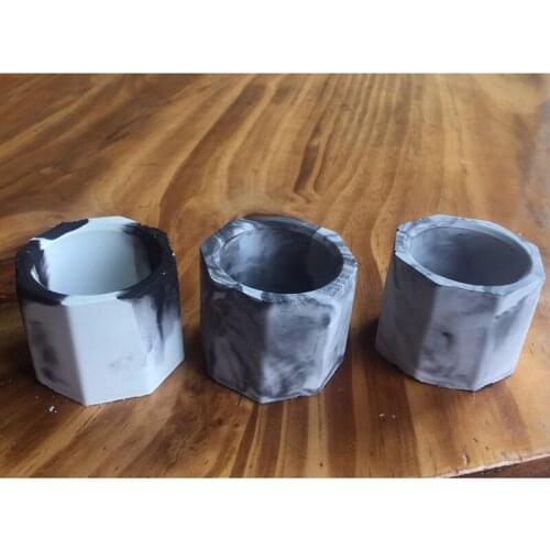 Silicone Cactus Flower Pot Mold Ceramic Clay Craft Casting Concrete Cup Mould Supplies Green Color