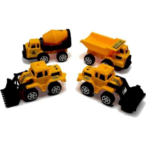 Sliding Plastic Engineering Truck Bulldozer Road Roller Cement Tanker Car Model Childrens Toy Toy Car