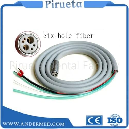 Dental 6 Hole Tubing Tube Silicone Hose fit High Speed Fiber Optic LED Handpiece